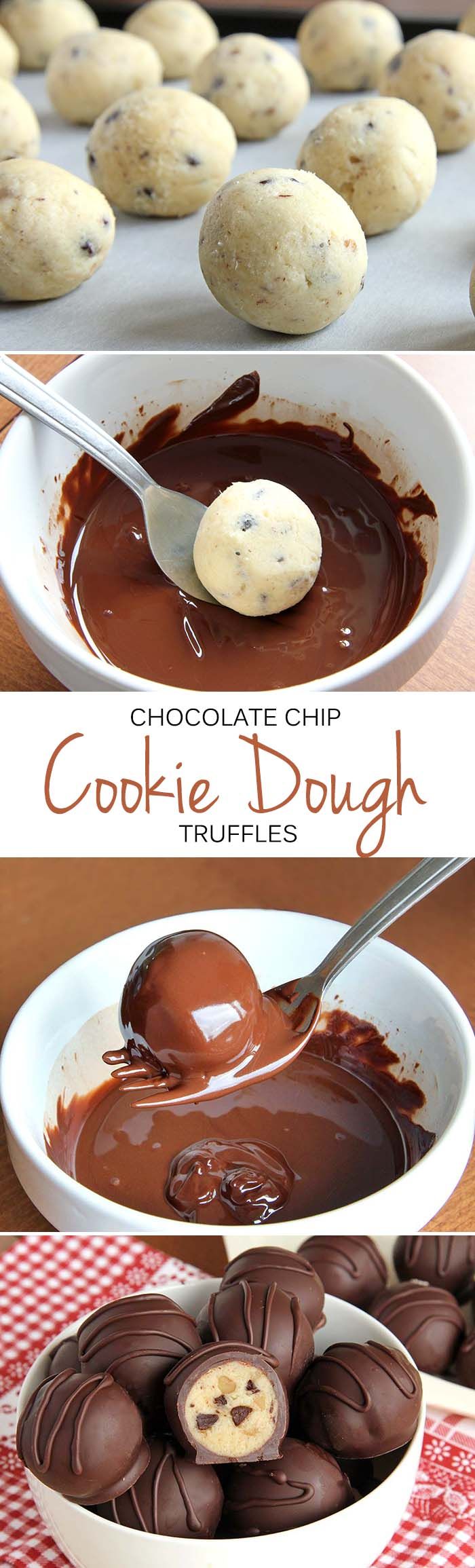 Chocolate Chip Cookie Dough Truffle